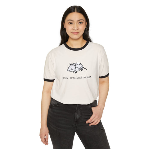 Ceci N'est Pas Un Rat Ringer Tee