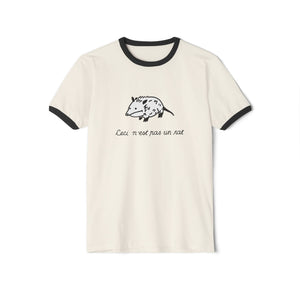 Ceci N'est Pas Un Rat Ringer Tee